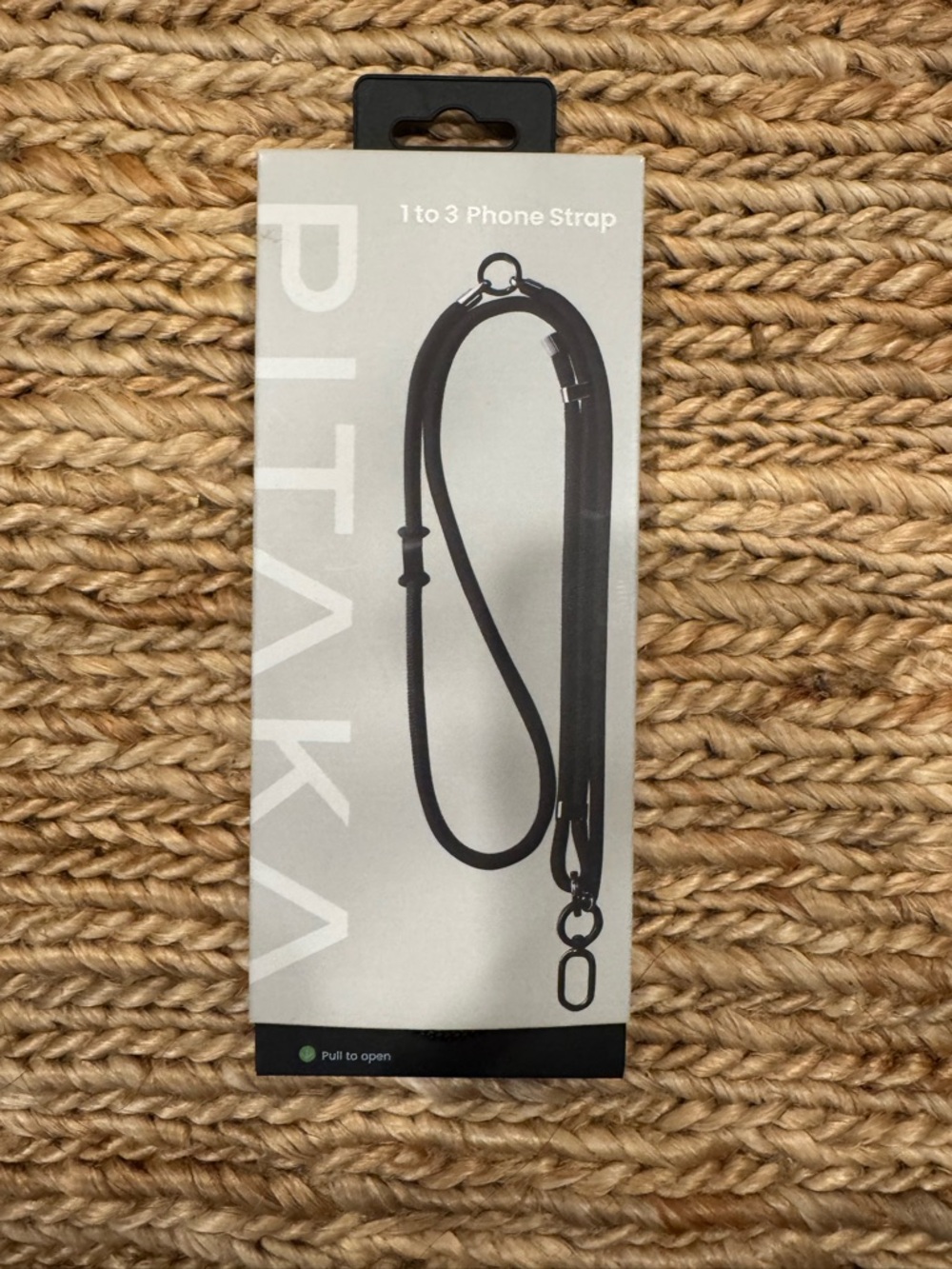 Pitaka Black 1-to-3 Phone Strap — Adjustable Crossbody phone strap